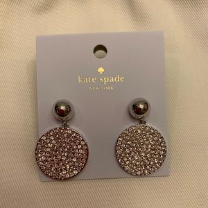 Kate Spade Pave Disc Drop Earrings